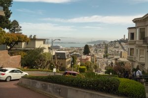 Lombard Street switchback, San Francisco 2013